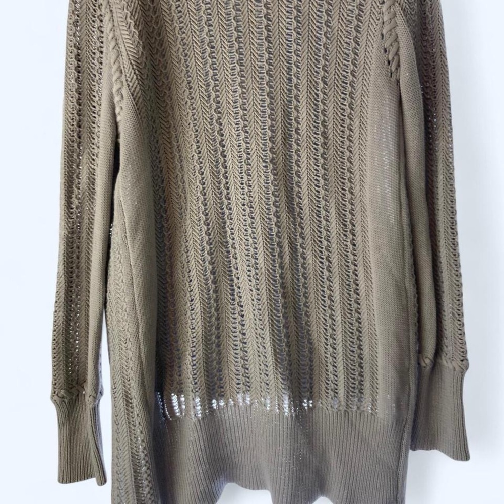 Magaschoni grey knit long cardigan with a relaxed fit #cottagecore S - Picture 2 of 4
